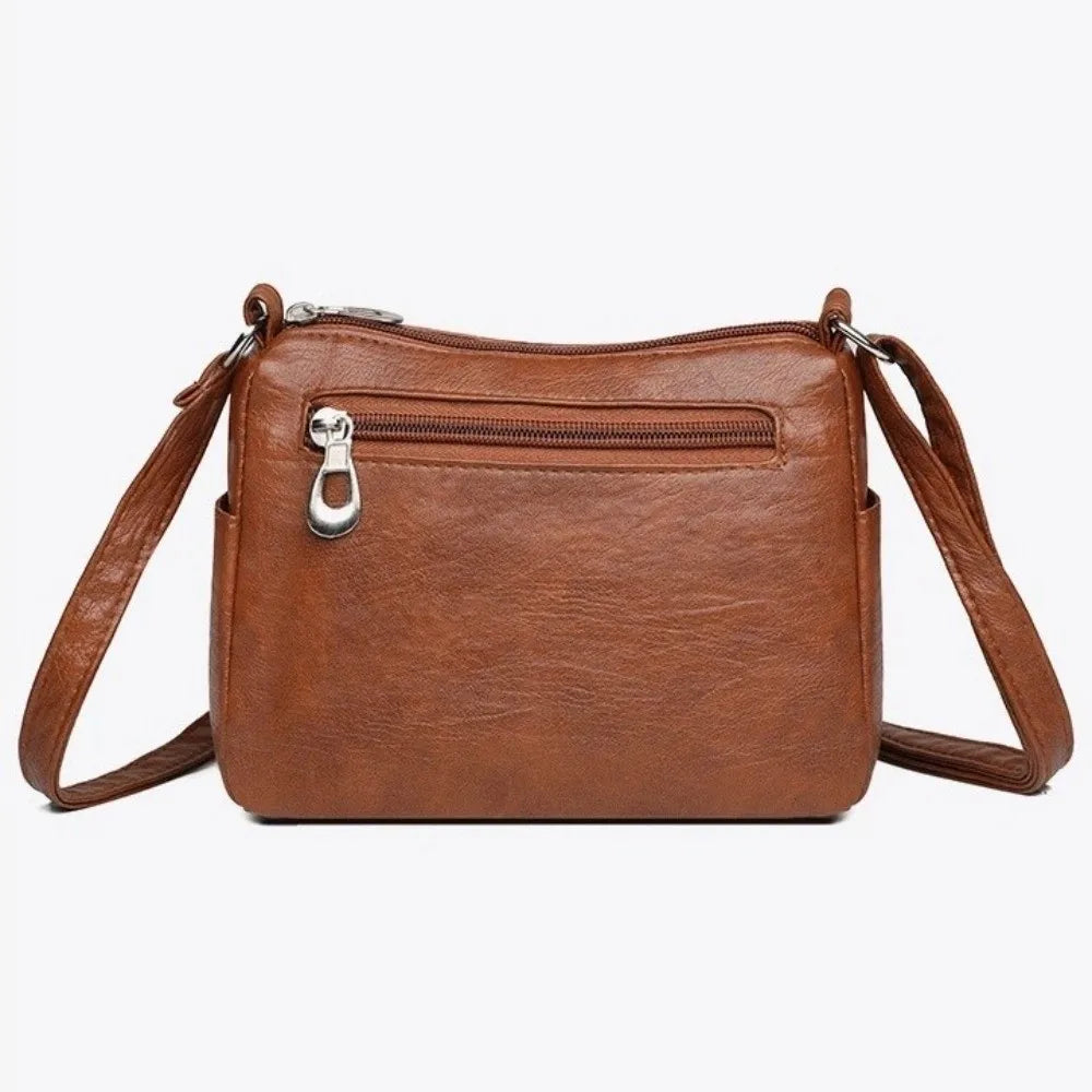 New Soft Leather Crossbody Bag Multi-pocket Multi-compartment Small Bag Women's Handbag Women