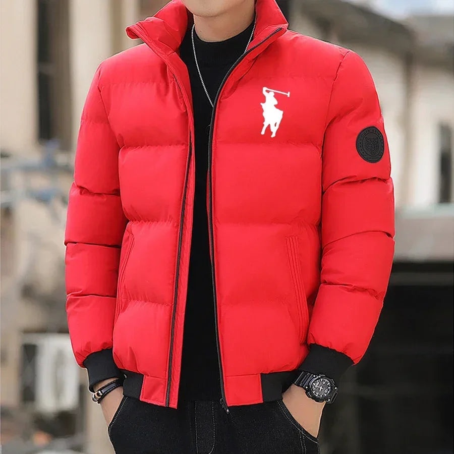 2026 Model Men's Windproof Cotton Jacket, Outdoor Casual Style with Zipper, Suitable for Autumn and Winter, M - 5XL Sizes