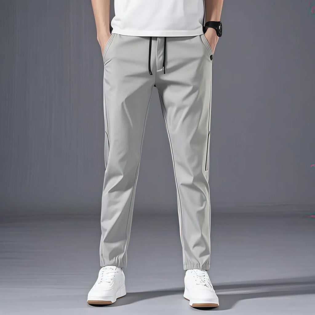 Casual Pants Men's Korean Version Summer Thin Men's New Sports Pants Loose and Versatile Trend Light Luxury Straight Trousers