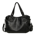 Women's Large Capacity Shoulder Casual Tote Bag Laptop Roomy Handbag Soft Leather Crossbody Business Black Big Bag A4 Sac A Main
