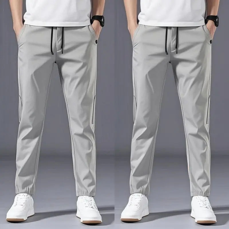 Casual Pants Men's Korean Version Summer Thin Men's New Sports Pants Loose and Versatile Trend Light Luxury Straight Trousers