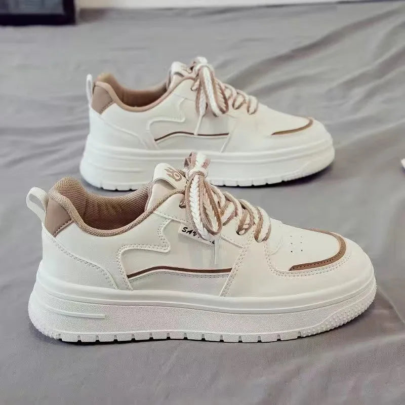 Designer Platform Running Sneakers Women Tennis Shoes Woman Walking Chunky Sneakers White Casual Slip on Vulcanized Shoes