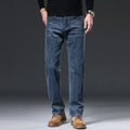 Jeans men's new straight tube loose wide leg 2025 autumn men's pants elastic casual business multi-color long pants men's style