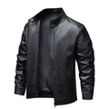 Cross border 2025 new leather jacket men's coat autumn new stand collar jacket men's top windproof casual jacket men