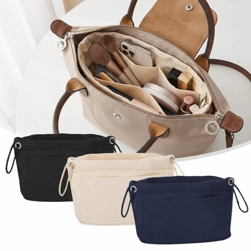 Simple Style Women's Handbag Multifunctional Lightweight Inner Bag Multiple Compartments Cosmetic Bag Storage Purpose