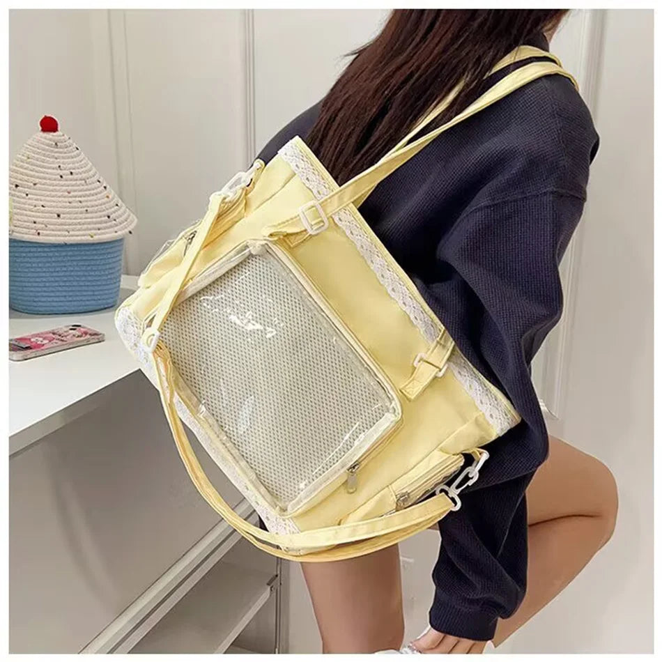 Ballet Girl Large Appetite Itabag Japanese Two-Dimension Single Shoulder Crossbody Bag Gift For Friends Women'S Handbag