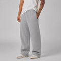 Men's Large Size Oversized Wide-Leg Sweatpants - Loose-Fit Trousers with Elastic Waist  Breathable Winter Pants
