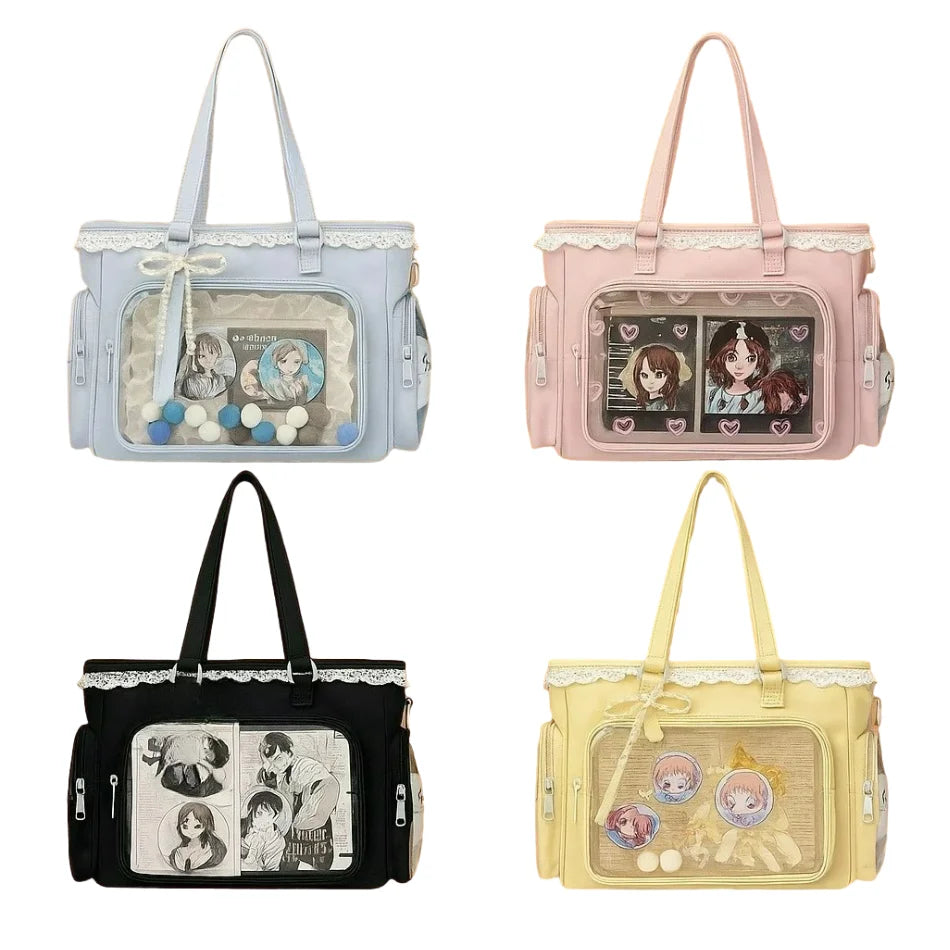 Ballet Girl Large Appetite Itabag Japanese Two-Dimension Single Shoulder Crossbody Bag Gift For Friends Women'S Handbag