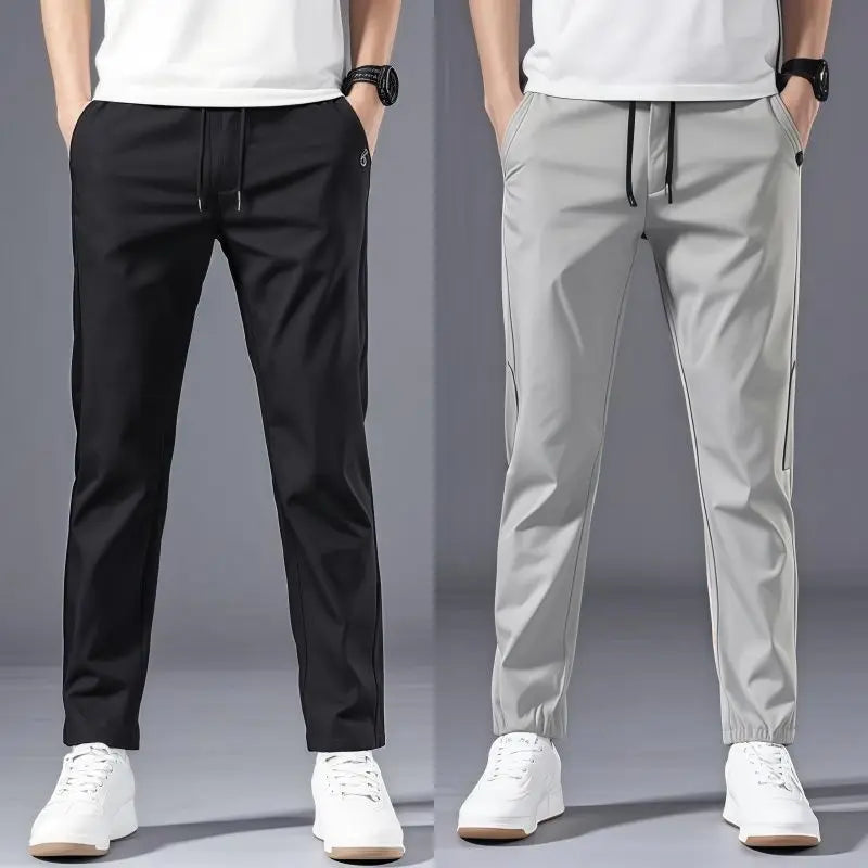 Casual Pants Men's Korean Version Summer Thin Men's New Sports Pants Loose and Versatile Trend Light Luxury Straight Trousers