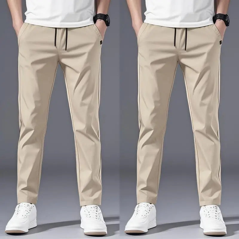 Casual Pants Men's Korean Version Summer Thin Men's New Sports Pants Loose and Versatile Trend Light Luxury Straight Trousers