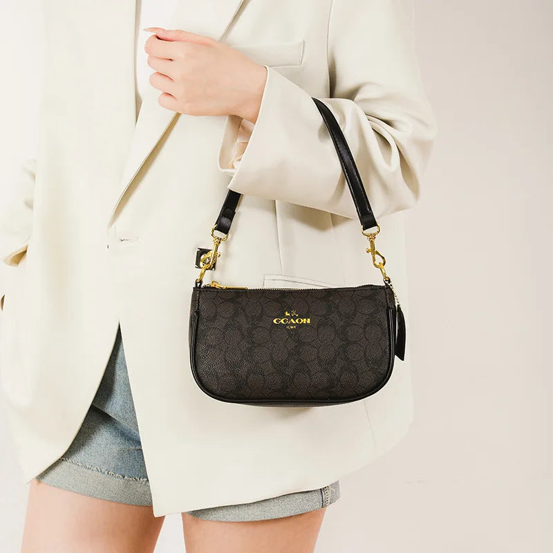 High-End Women's Underarm Shoulder Bag Classic Vintage Ladies Crossbody Handbag Elegant Designer Leather Messenger Bag For Women