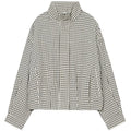 HXAO Plaid Bomber Jacket Women's Jacket Spring Autumn 2026 Crop Oversized Long Sleeve Top Casual Zipper Outerwear Outdoor Coats